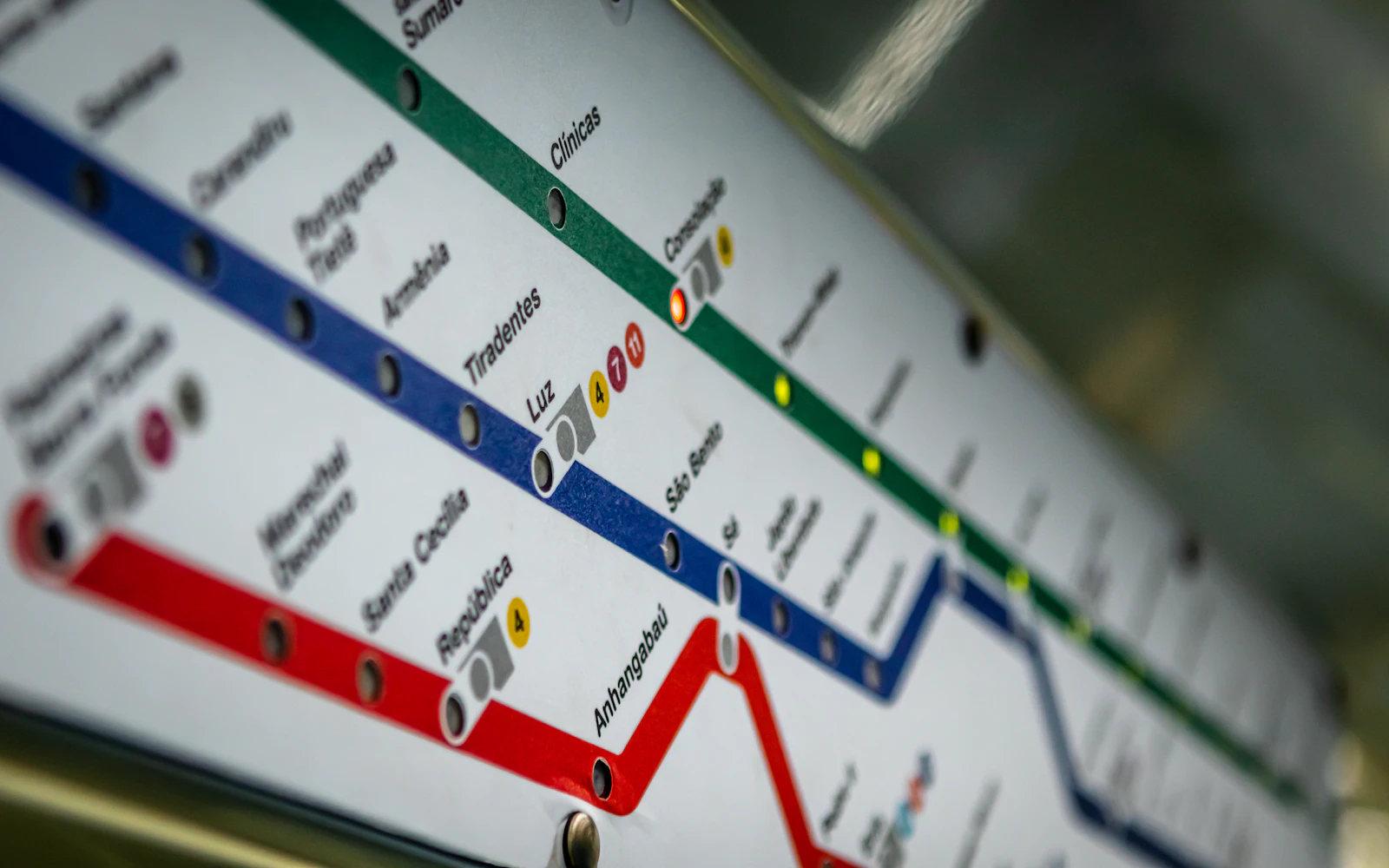 White and green signboard with numbers