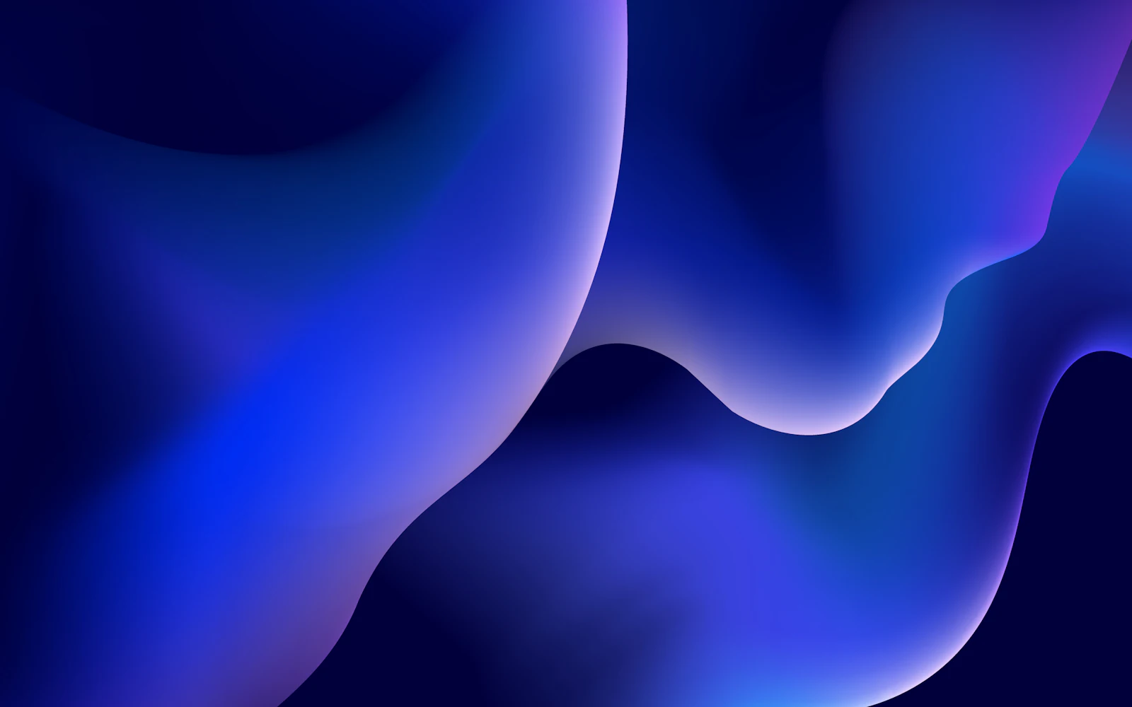 Deep blue and purple flowing shapes