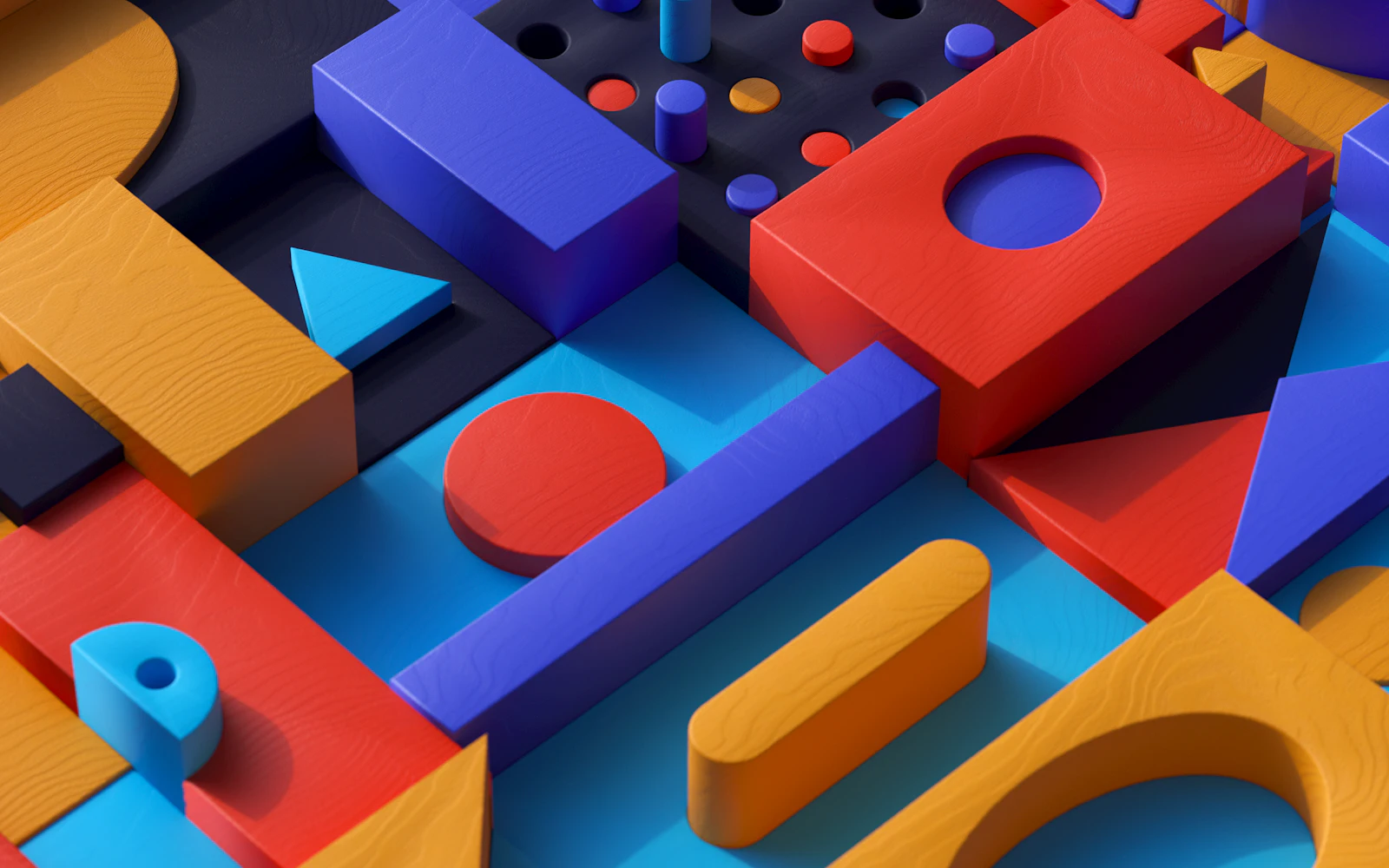 Colorful 3D background pattern