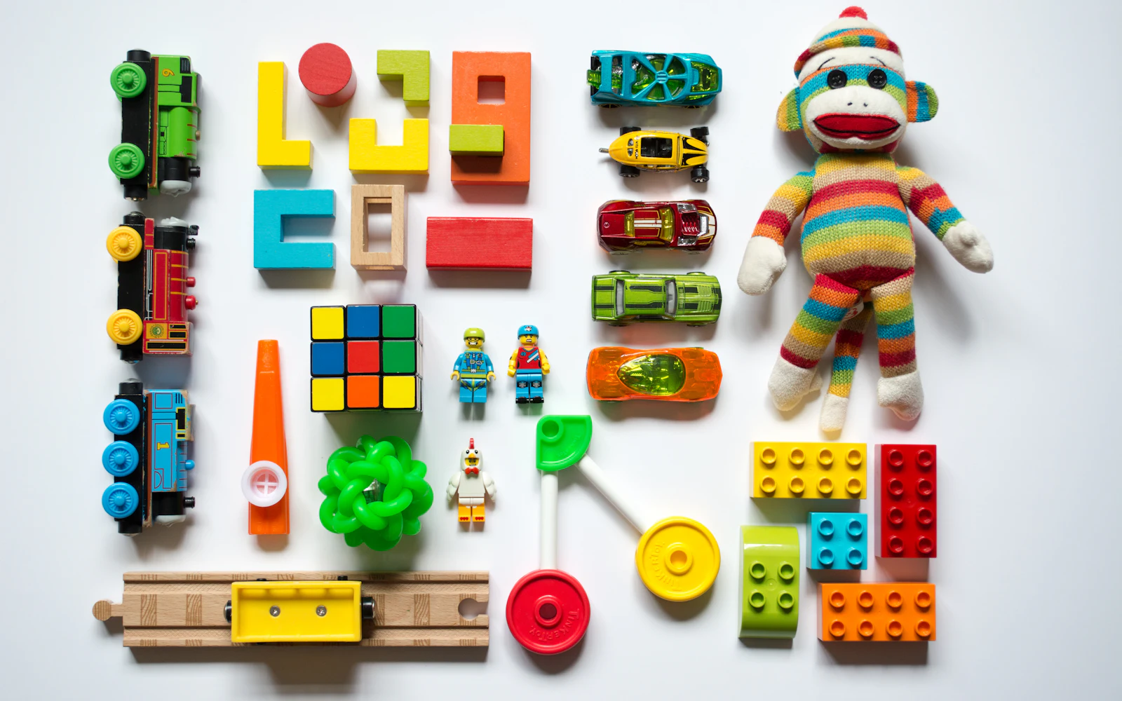 Multicolored learning toys