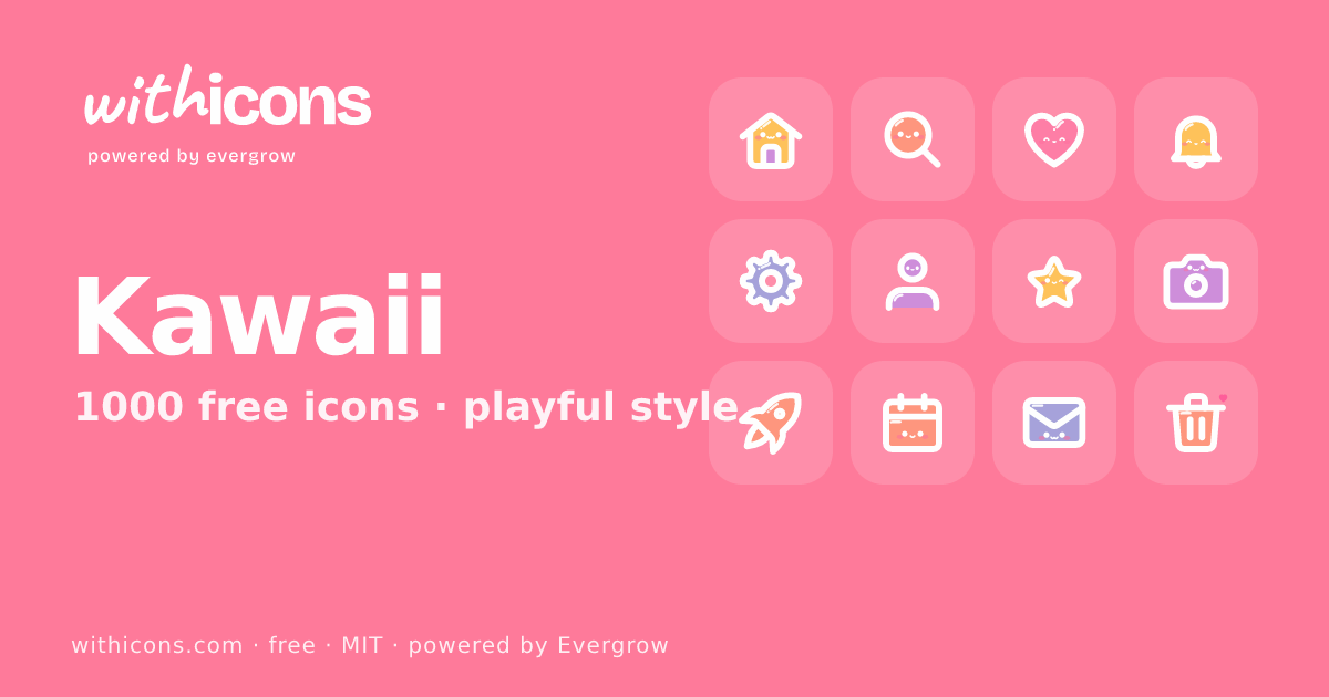Kawaii icons: 1000 free kawaii SVG & PNG icons | with icons